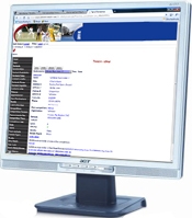Computer monitor representing an administrative screen from whos-the-umpire